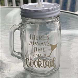 Mason jar drink cup